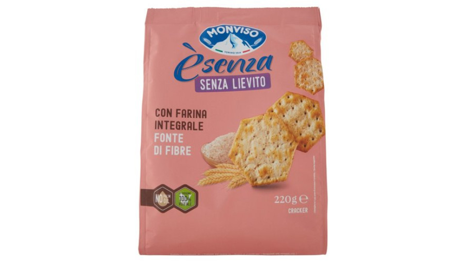 Monviso èsenza Senza Lievito con Farina Integrale Cracker 220 g