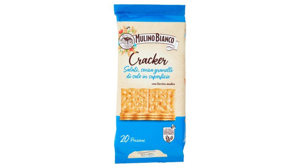 Mulino Bianco Cracker non Salati con Farina Sostenibile 500g
