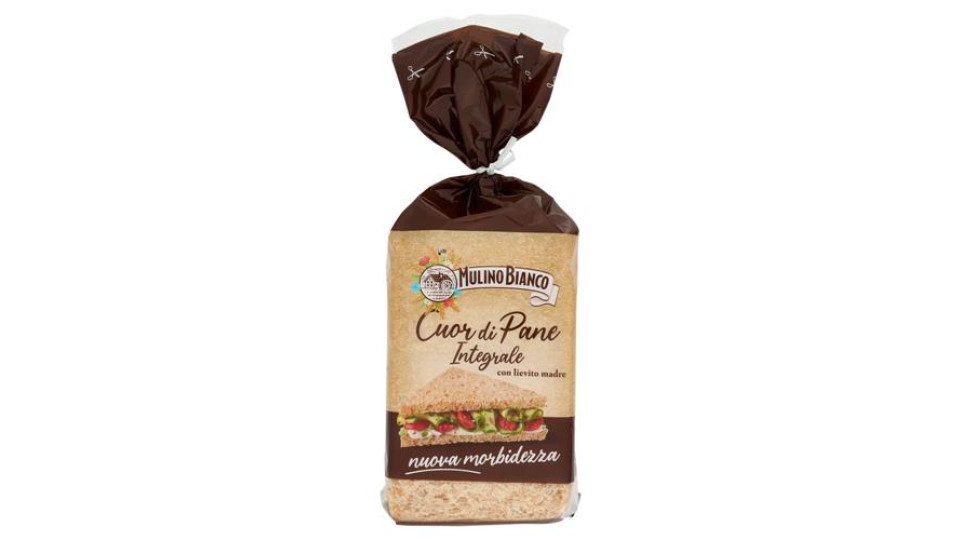 Mulino Bianco Cuor di Pane Pane Integrale Ideale per Tramezzino 325g