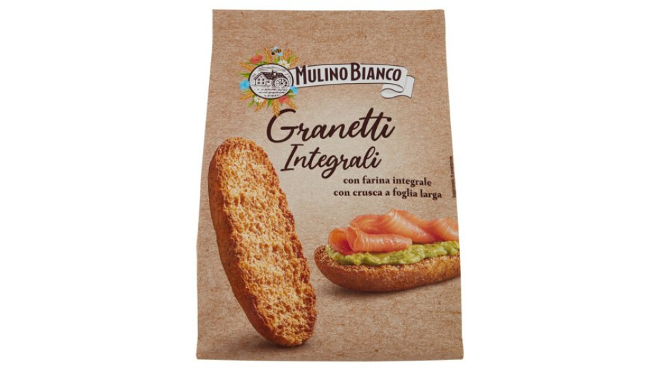 Mulino Bianco Granetti Crostini integrali Ricchi di Fibre 280g