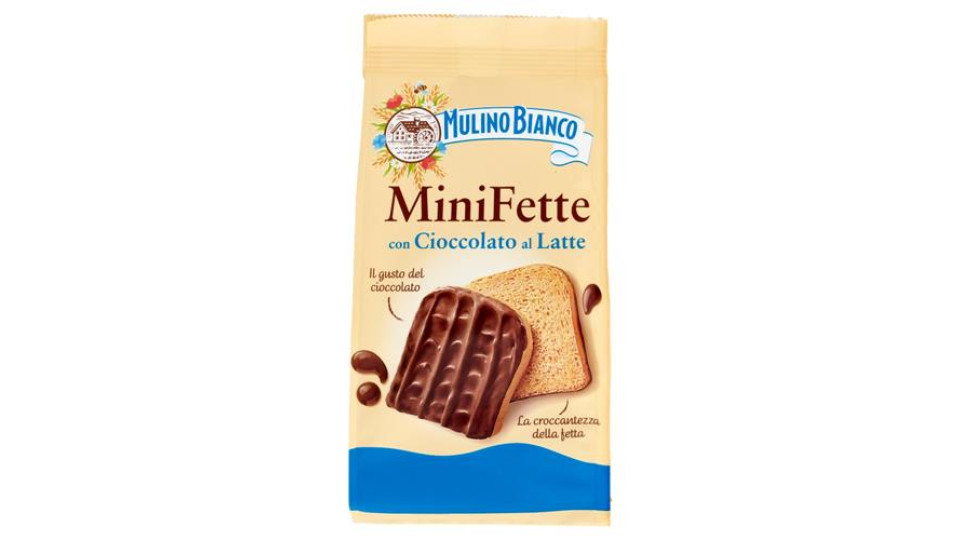 Mulino Bianco Mini Fette con Cioccolato al latte 110g
