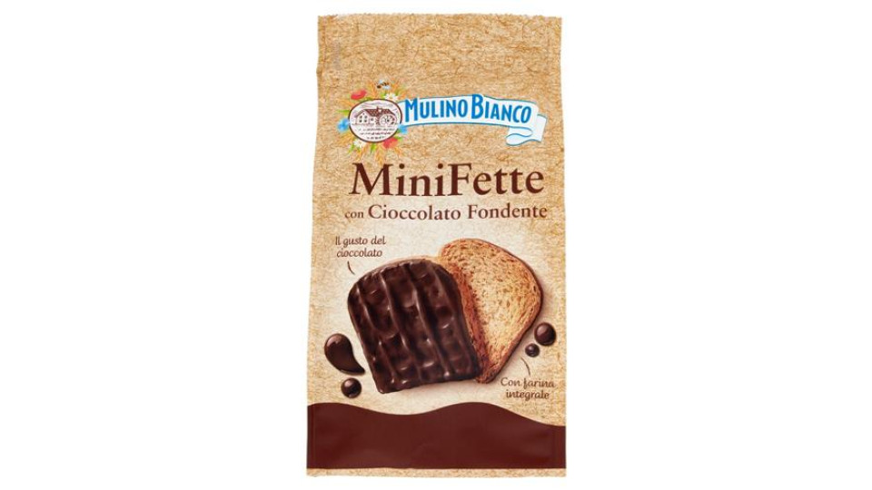 Mulino Bianco Mini Fette con Cioccolato fondente 110g