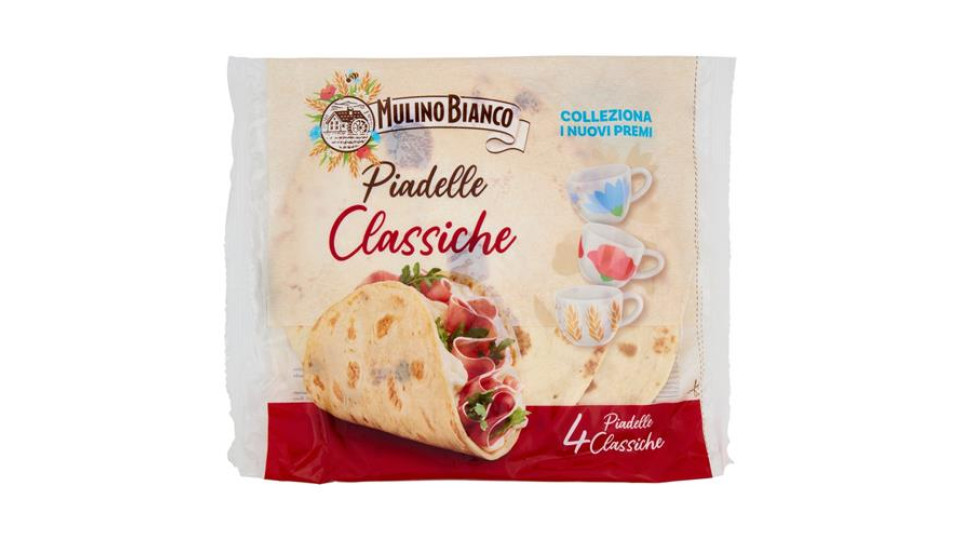 Mulino Bianco Piadelle Classiche Ideale per Piadina 4pz 300g