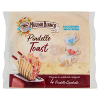 Mulino Bianco Piadelle Toast Ideale per Piadina e Toast 4pz 240g