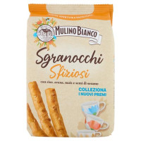Mulino Bianco Sgranocchi Grissini con 8 Cereali e Sesamo con Farina Sostenibile 210g