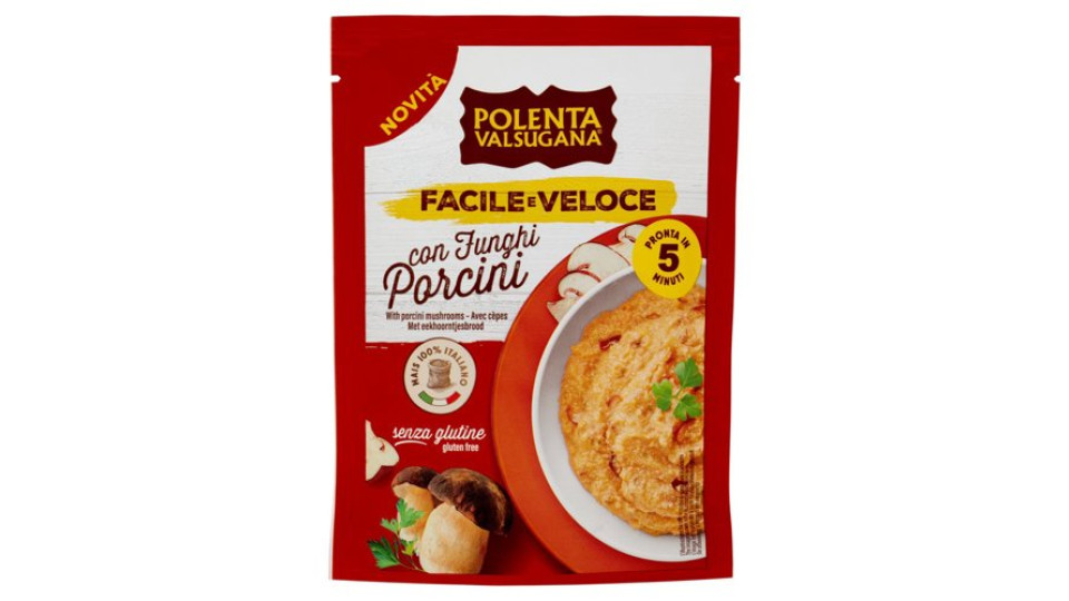 Polenta Valsugana Facile e Veloce con Funghi Porcini 80 g