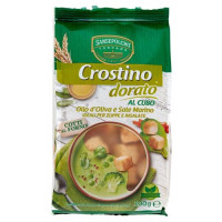 Sansepolcro Toscana Crostino dorato al Cubo Olio d'Oliva e Sale Marino 100 g