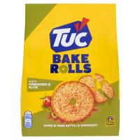 Tuc Bake Rolls, Chips di Pane Sottile e Croccante al Gusto Pomodoro ed Olive 150 g