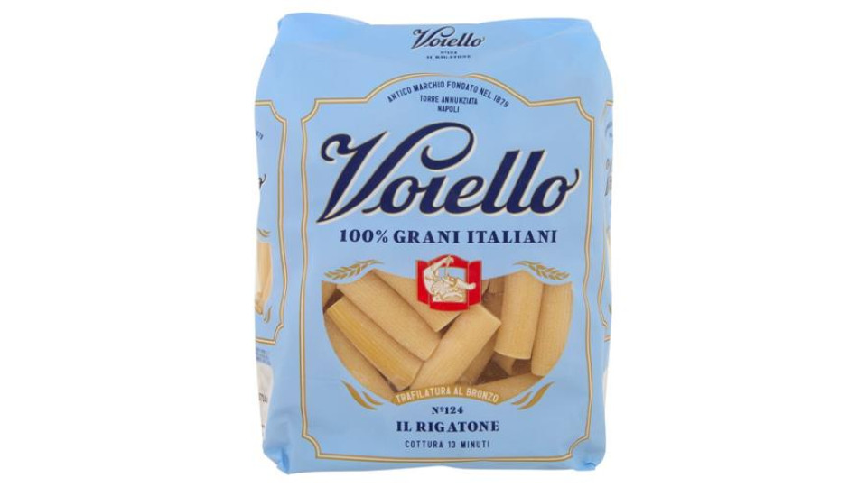 Voiello Pasta Il Rigatone N°124 grano Aureo 100% italiano Trafilata bronzo 500 g