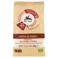 alce nero Farina di Farro Integrale Macinata a Pietra 500 g