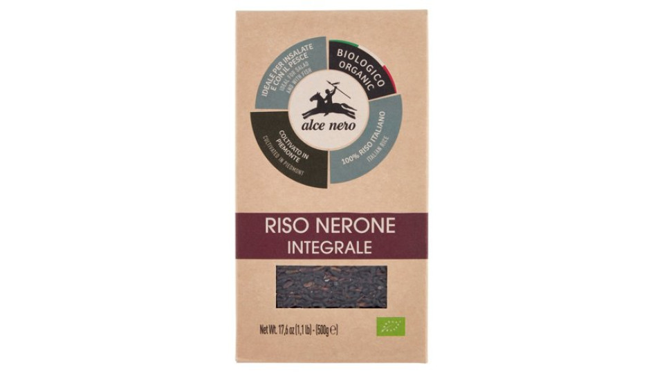 alce nero Riso Nerone Integrale 500 g