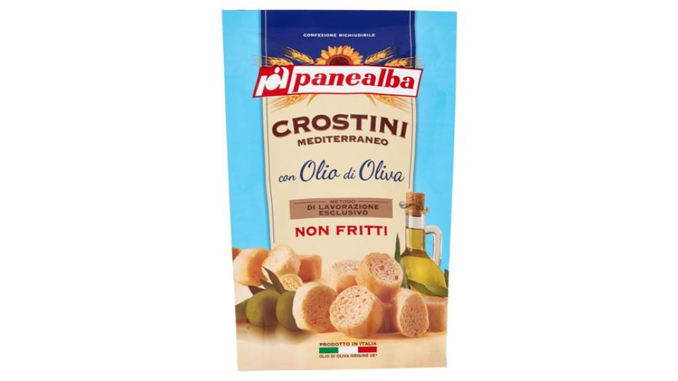 panealba Crostini Mediterraneo con Olio di Oliva 100 g