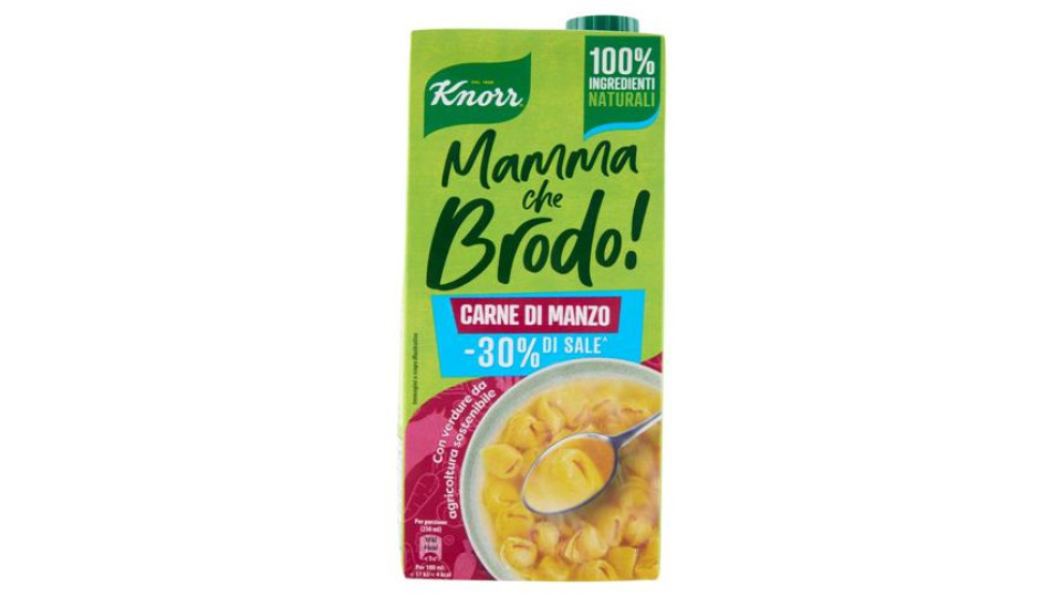 Knorr Mamma che Brodo! Carne di Manzo -30% di Sale^ 1 l
