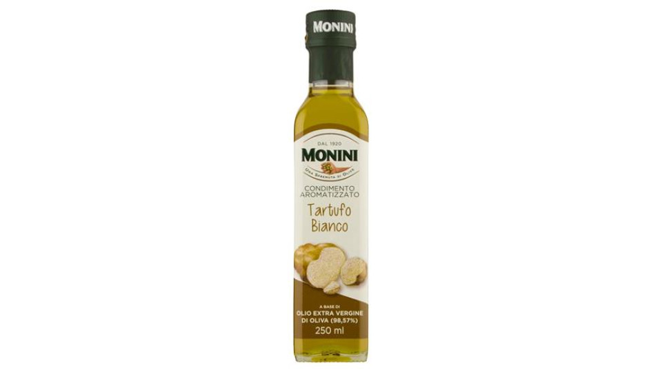 Monini Condimento Aromatizzato Tartufo Bianco a Base di Olio Extravergine di Oliva 250 ml