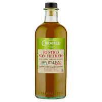 Carapelli Rustico Non Filtrato Olio Extra Vergine di Oliva 100% Italiano 1,00 L