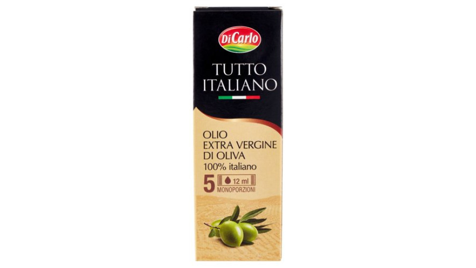 Di Carlo Tutto Italiano Olio Extra Vergine di Oliva 100% Italiano 5 x 12 ml