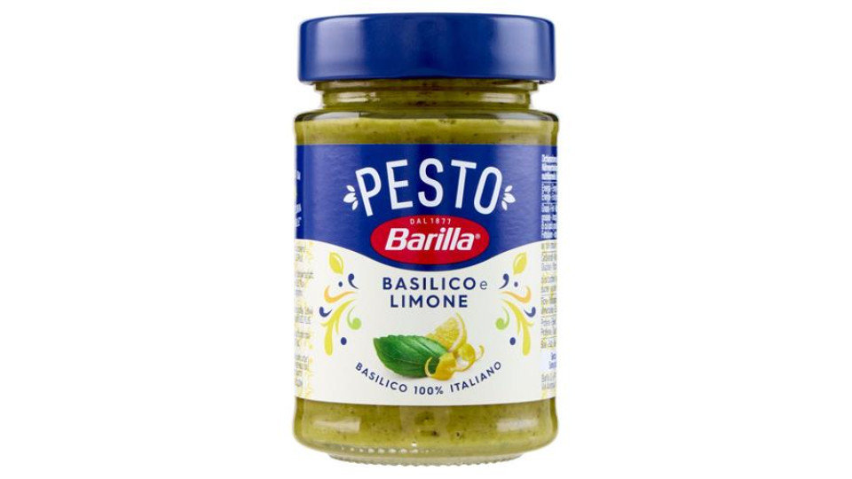 Barilla Pesto Basilico e Limone Condimento e Sugo per Pasta 190g