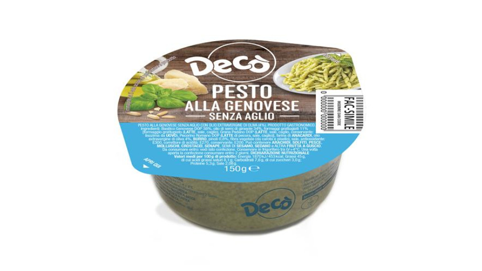 Decò Pesto alla Genovese senza aglio