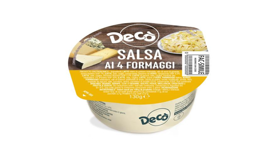Decò Salsa ai 4 formaggi