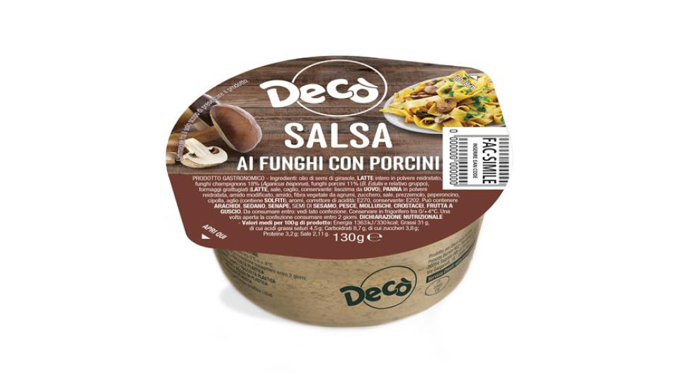 Decò Salsa ai funghi con porcini