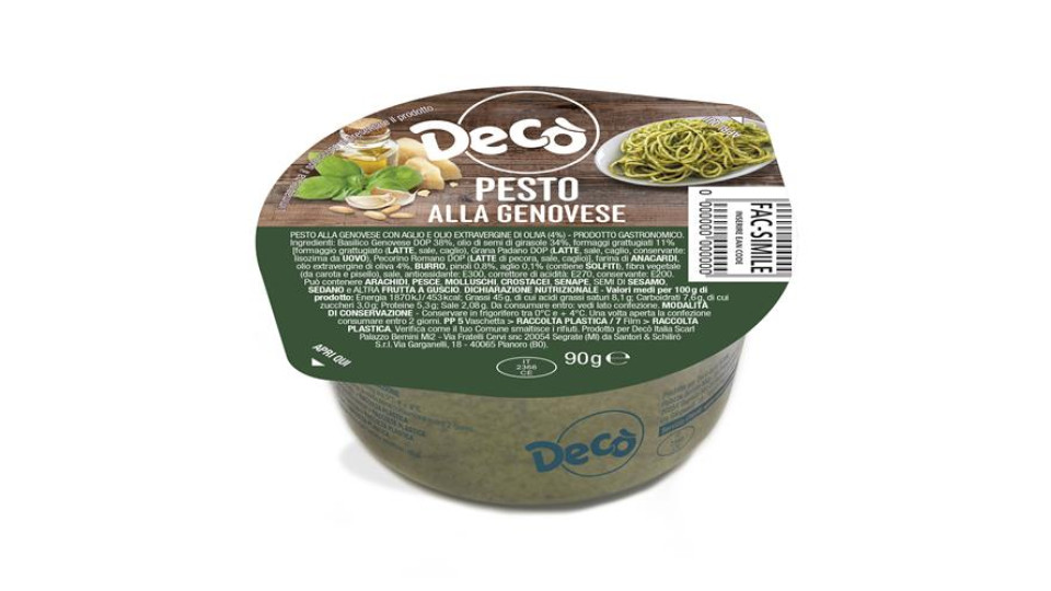 Decò pesto alla genovese