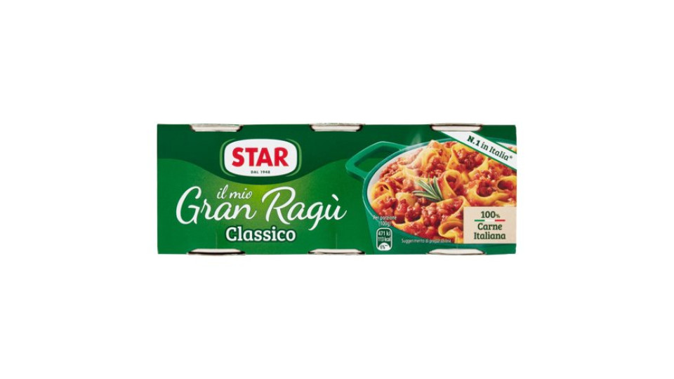 Star il mio Gran Ragù Classico 3 x 100 g