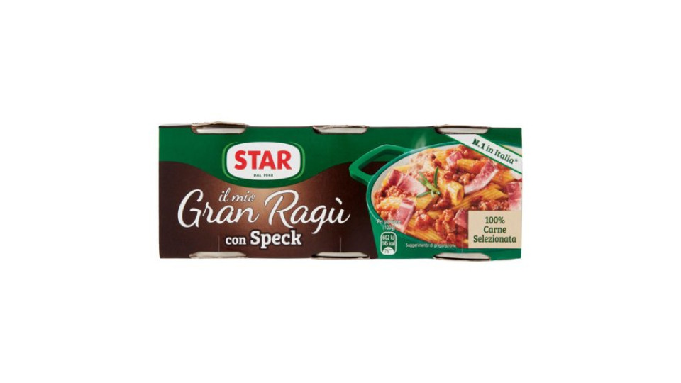 Star il mio Gran Ragù con Speck 3 x 100 g