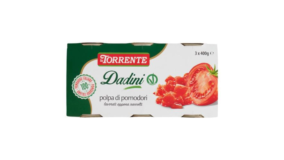 la Torrente Dadini polpa di pomodori 3 x 400 g