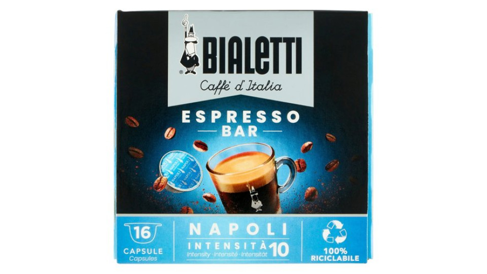 Bialetti Caffè d'Italia Espresso Bar Napoli 16 Capsule 112 g