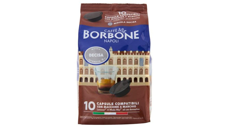 Caffè Borbone Miscela Decisa Capsule Compatibili Lavazza* A modo Mio* 10 x 7,2 g