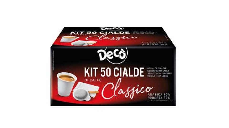 DECO' KIT MISCELA DI CAFFE' MACINATO IN CIALDE 70% ARABICA 30% ROBUSTA
