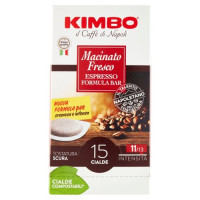 Kimbo Macinato Fresco Espresso Formula Bar 15 Cialde Compostabili* 109.5 g