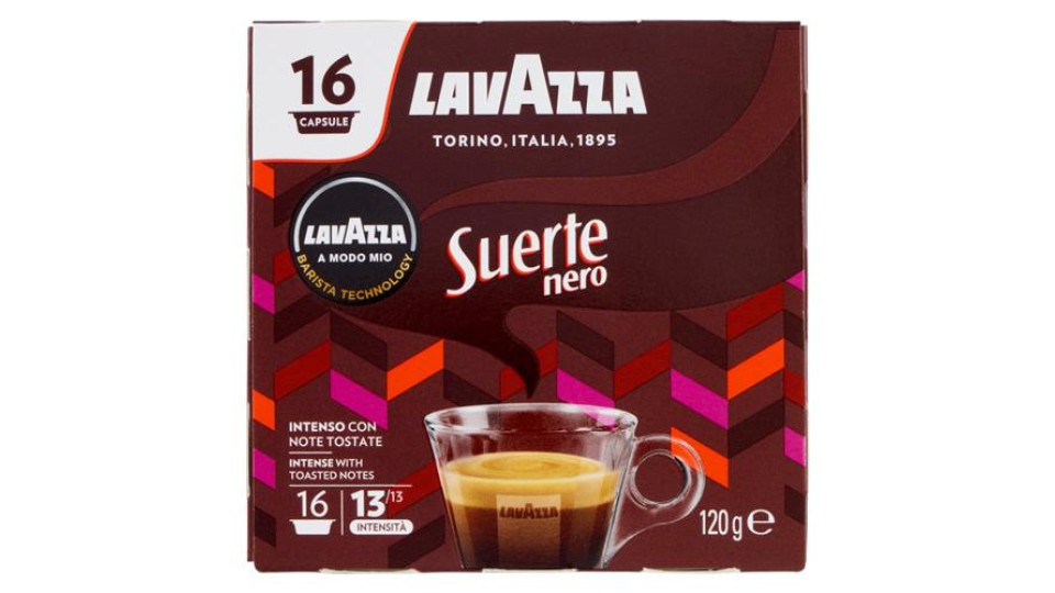 Lavazza A Modo Mio Suerte nero 16 Capsule 120 g