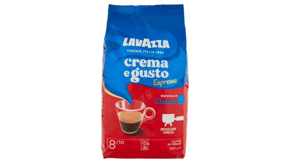 Lavazza Crema e Gusto Espresso Classico Caffè in Grani 1000 g