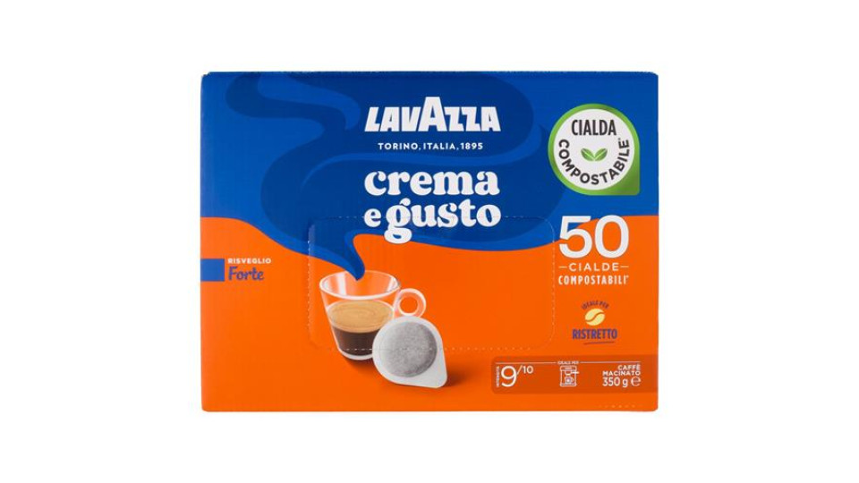 Lavazza crema e gusto Forte 50 Cialde Compostabili* 350 g