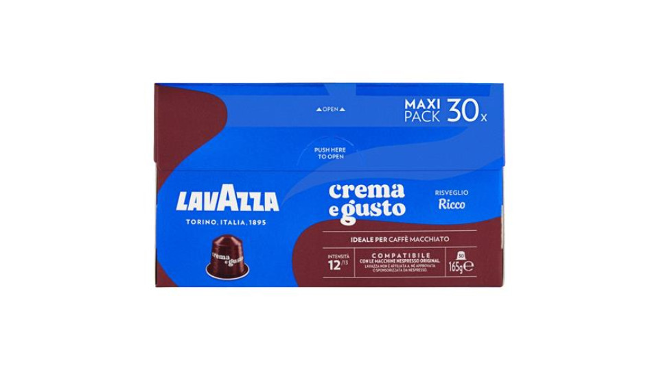 Lavazza crema e gusto Ricco Compatibile con Nespresso Original 30 Capsule 165 g