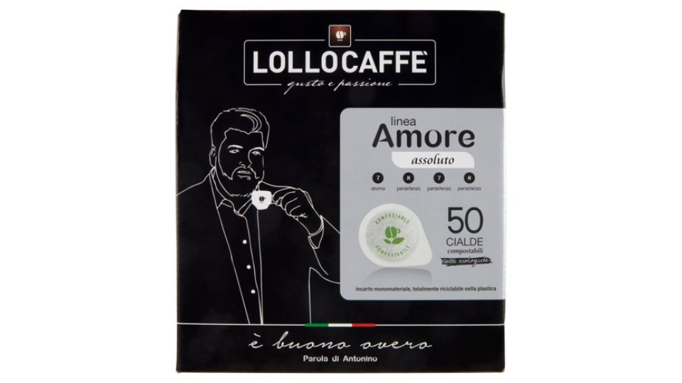 Lollo Caffè linea Amore assoluto 50 Cialde compostabili 50 x 7,5 g