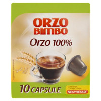 Orzo Bimbo Orzo 100% 10 Capsule Compatibili con Macchine Nespresso* 27 g