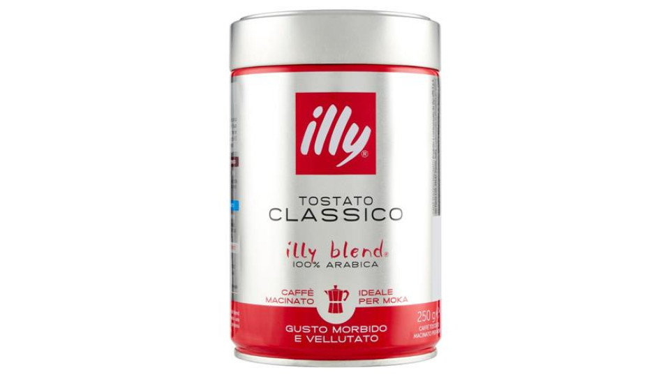 illy Tostato Classico Caffè Macinato Ideale per Moka 250 g
