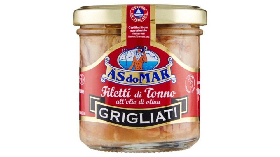 Asdomar Filetti di Tonno all'olio di oliva Grigliati 150 g