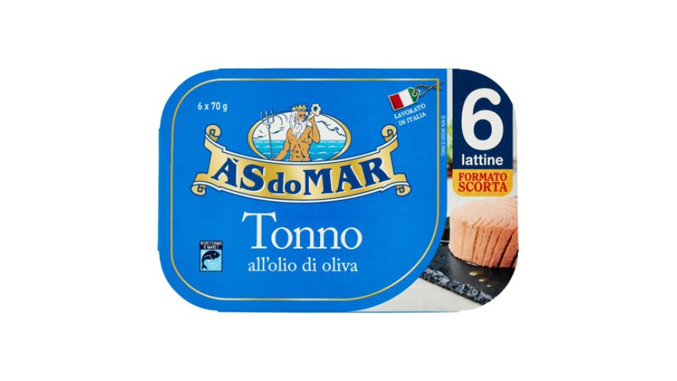 Asdomar Tonno all'olio di oliva 6 x 70 g