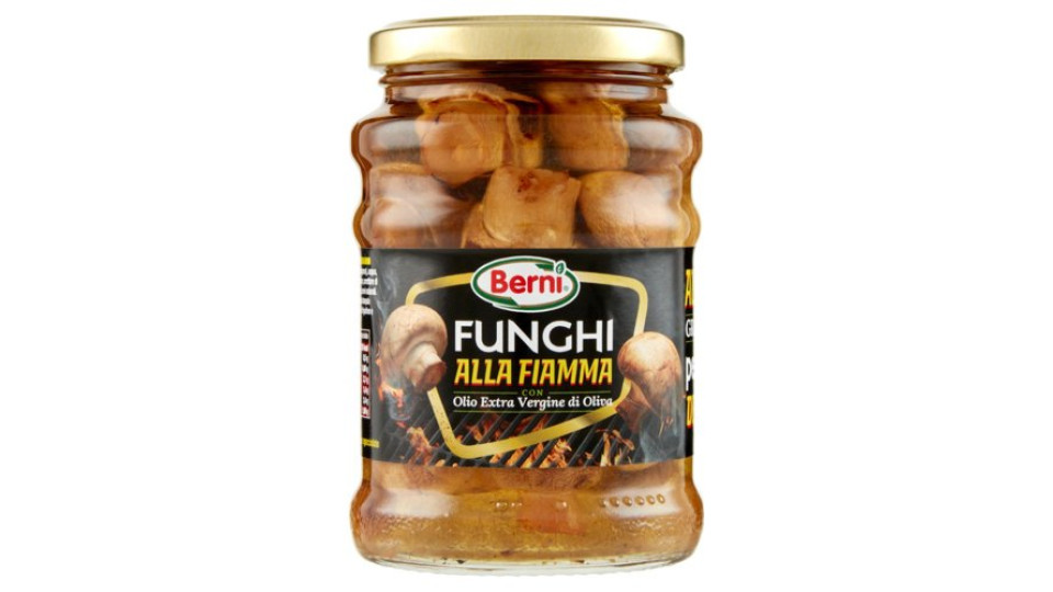 Berni Funghi alla Fiamma con Olio Extra Vergine di Oliva 350 g