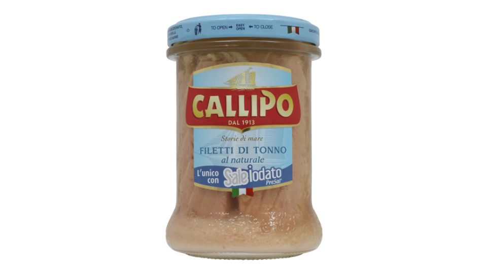 Callipo Filetti Di Tonno Al Naturale In Vetro Gr 200