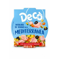 DECO INSALATA DI TONNO ALLA MEDITERRANEA con mais e verdure