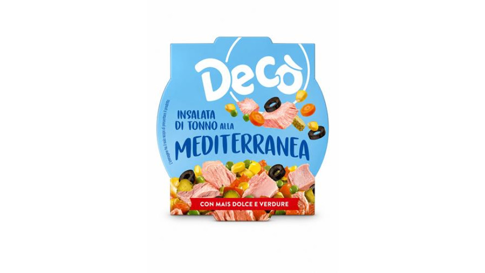 DECO INSALATA DI TONNO ALLA MEDITERRANEA con mais e verdure