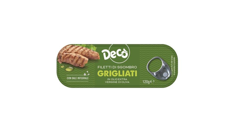 DECO' FILETTI DI SGOMBRO GRIGLIATO OLIO EXTRA VERGINE