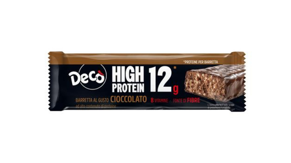 Decò High Protein Bar Cioccolato - Barretta proteica al gusto Cioccolato 55G