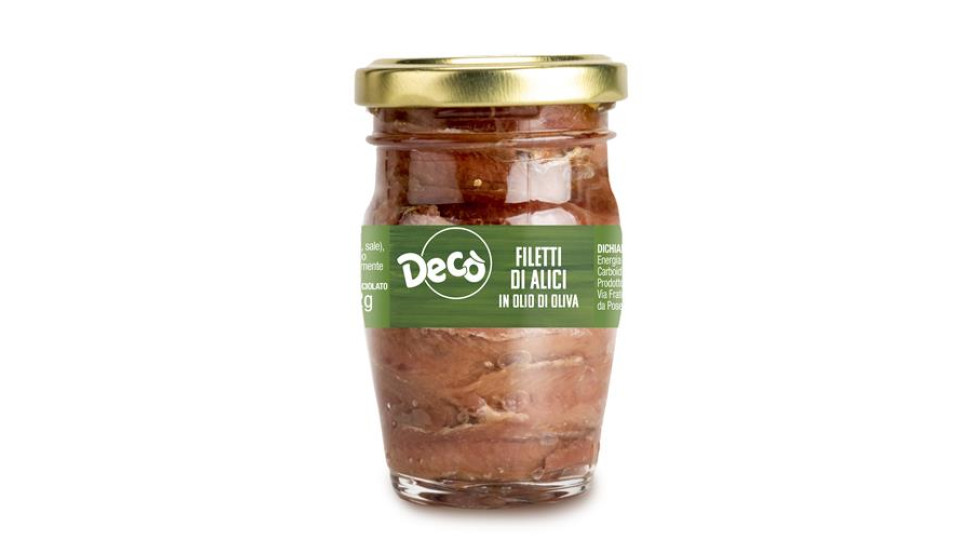 Decò filetti di alici all'olio d'oliva
