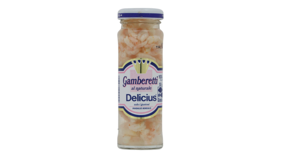 Delicius Gamberetti Al Naturale In Vetro Gr 100