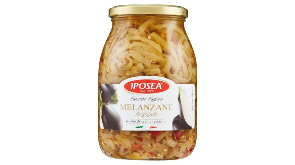 Iposea Melanzane trifolate in olio di semi di girasole 950 g